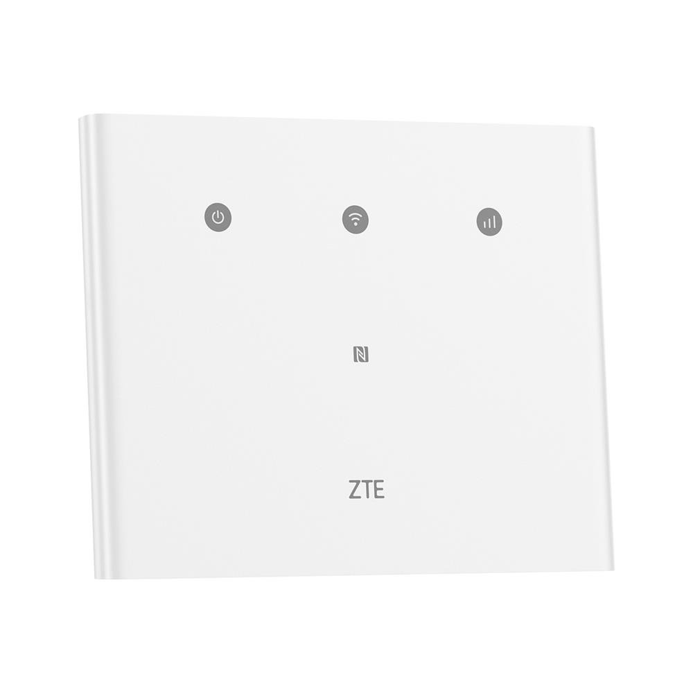 راوتر منزلي ZTE MF296R واي فاي يدعم تقنية 4G - أبيض