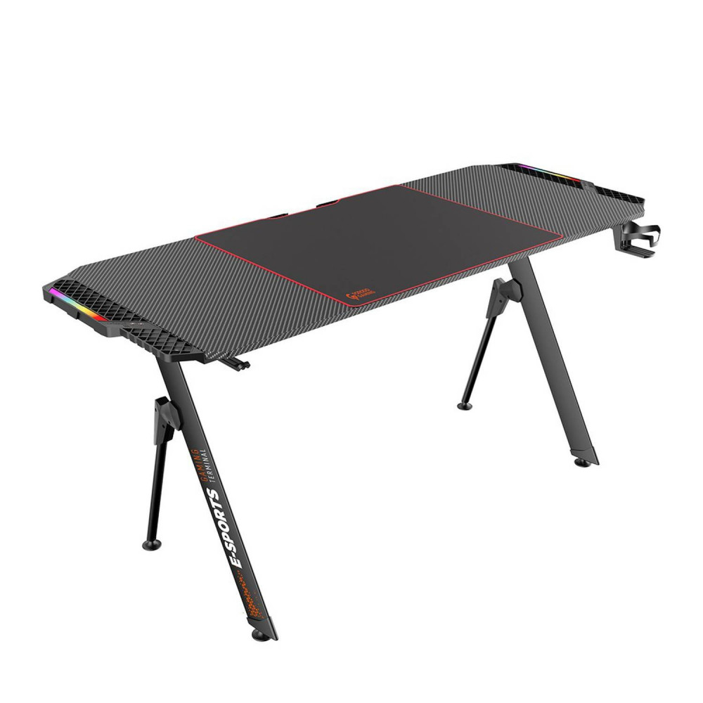 بورودو طاوله مكتب العاب RGB مقاوم للماء - أسود