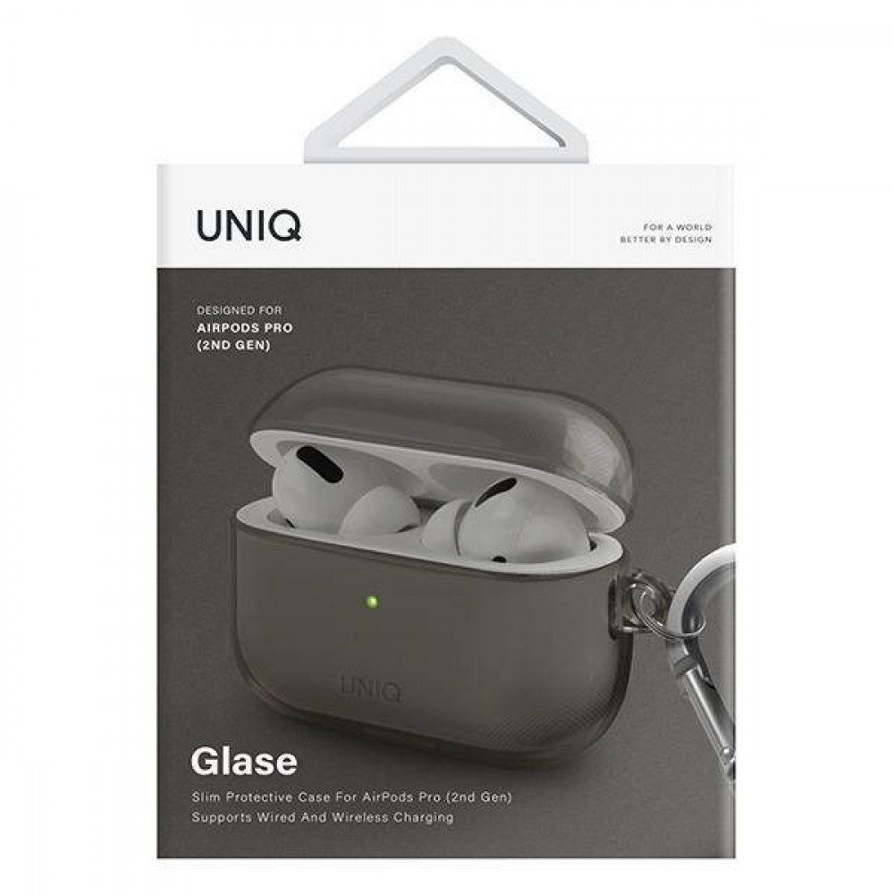 uniq case لينو للايربودز برو 2 - رمادي